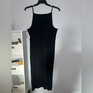 Old Navy Black ribbed maxi sundress Dress
